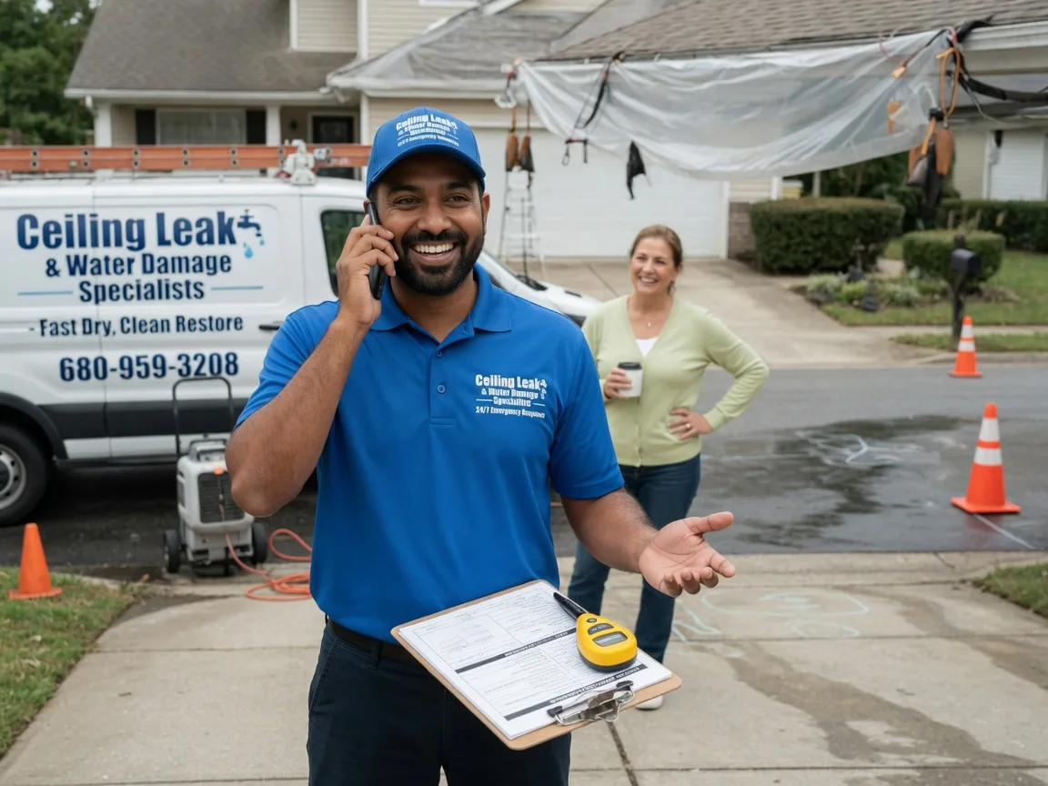 Ceiling Leak Cleanup Fayette City, PA FAQs